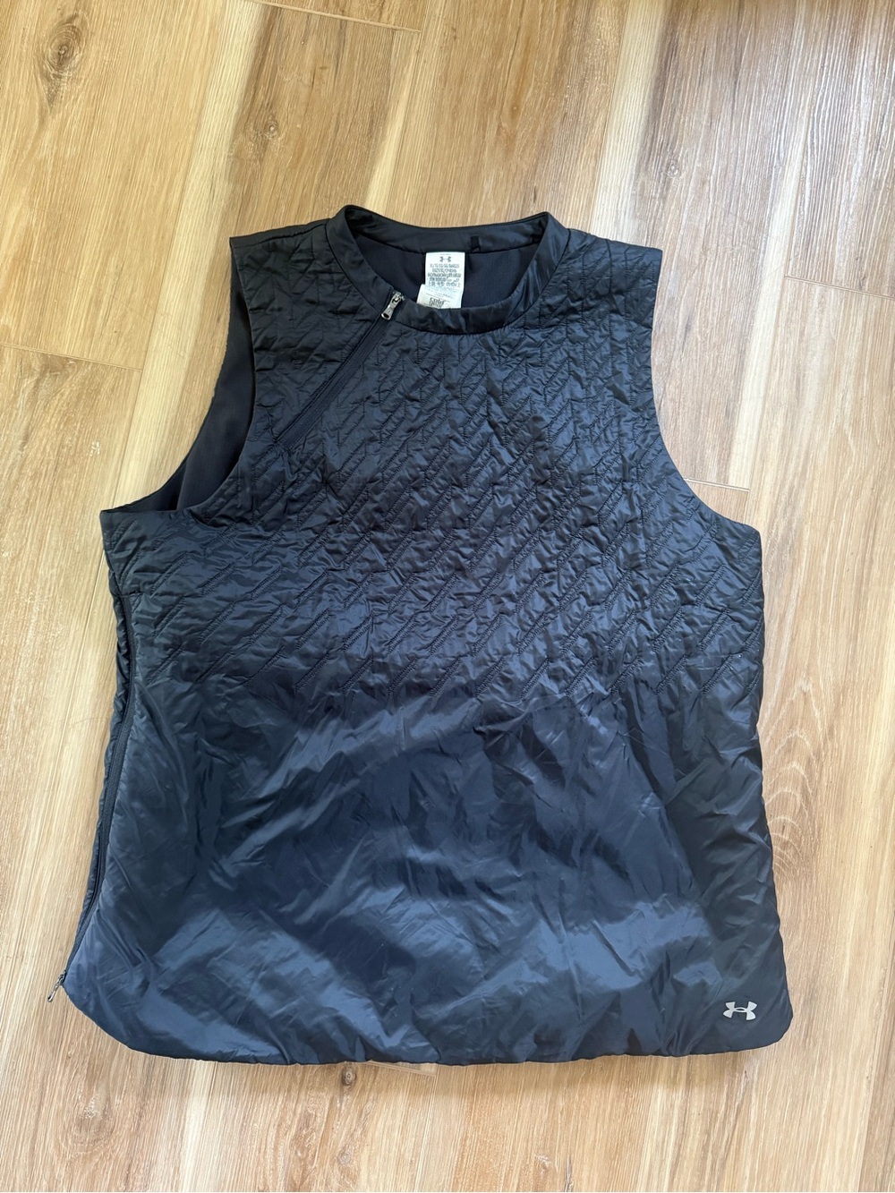 Under Armour Black Quilted Sleeveless Performance Vest